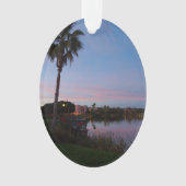 Avond bij het palmboom Ornament (voorkant)