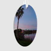 Avond bij het palmboom Ornament (voorkant)