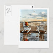 Avond bij het strand briefkaart (Voorkant / Achterkant)