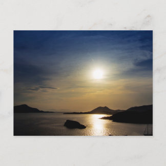 Avond bij Kaap Sounion, Griekenland Briefkaart