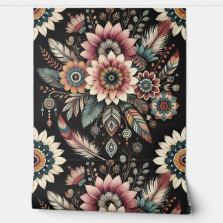 Avond Boho Bloemen Behang