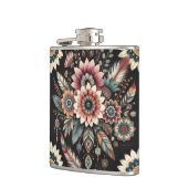Avond Boho Bloemen Heupfles (Links)