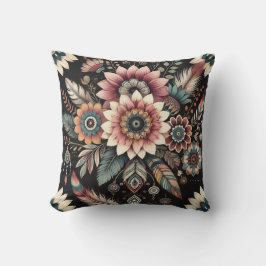 Avond Boho Bloemen Kussen