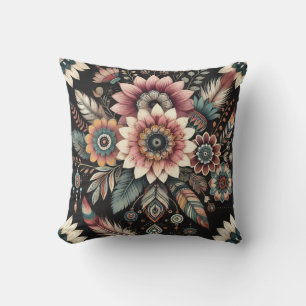 Avond Boho Bloemen Kussen