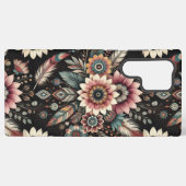 Avond Boho Bloemen Samsung Galaxy Hoesje (Achterkant horizontaal)