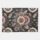 Avond Boho Bloemen Theedoek (Horizontaal)