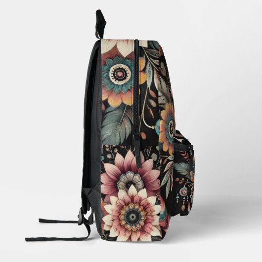 Avond Boho Blooms Bedrukte Rugzak (Links)