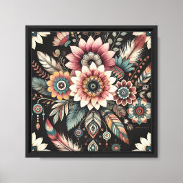 Avond Boho Blooms Canvas Afdruk