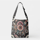 Avond Boho Blooms Crossbody Tas (Voorkant)