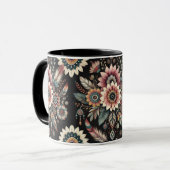 Avond Boho Blooms Mok (Voorkant links)