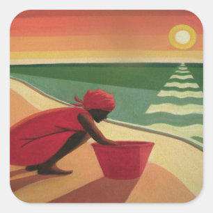 Avond Calm 2003 Vierkante Sticker