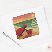 Avond Calm 2003 Vierkante Sticker (Envelop)