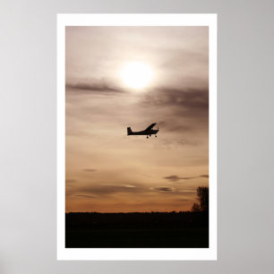 Avond Cessna 182 Poster
