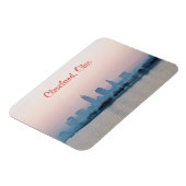 Avond Cleveland OH (Edgewater) Fridge Magnet Magneet (Linkerzijde)