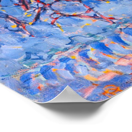 Avond, de Rode Boom Poster (Hoek)