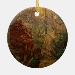 Avond - De Waakzaamheid door Vincent van Gogh Keramisch Ornament