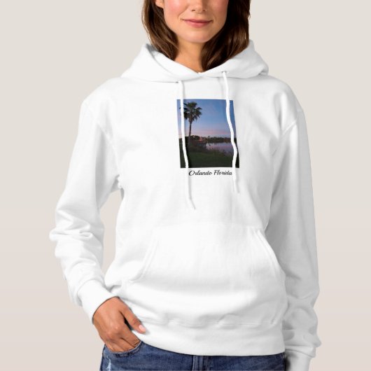Avond door de palmboom hoodie (Voorkant)