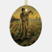 Avond - Eind van de Dag door Vincent van Gogh Keramisch Ornament (Rechts)