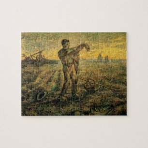 Avond - Eind van de Dag door Vincent van Gogh Legpuzzel