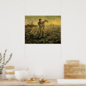 Avond - Einde van de Dag door Vincent van Gogh Poster (Keuken)