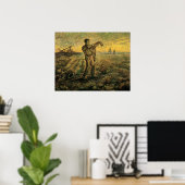 Avond - Einde van de Dag door Vincent van Gogh Poster (Thuiskantoor)