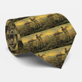 Avond - Einde van de Dag door Vincent van Gogh Stropdas (Opgerold)