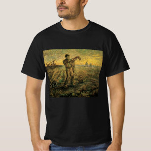 Avond - Einde van de Dag door Vincent van Gogh T-shirt