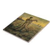 Avond - Einde van de Dag door Vincent van Gogh Tegeltje (Zijkant)