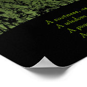 Avond; Emily Dickinson Poster (Hoek)