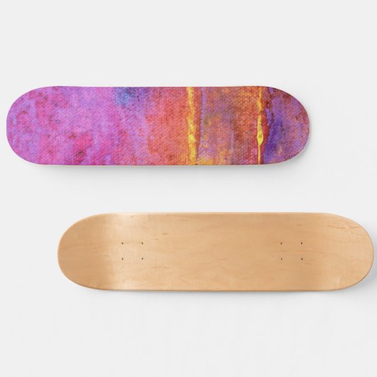 Avond Emotie Expressief Abstract Persoonlijk Skateboard (Horizontaal)