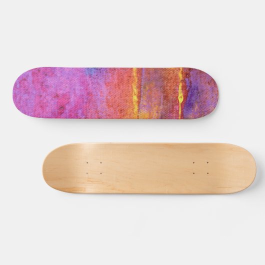 Avond Emotie Expressief Abstract Persoonlijk Skateboard (Horizontaal)
