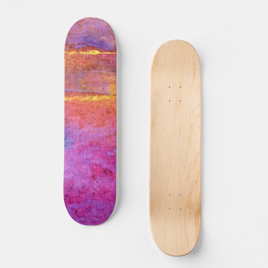 Avond Emotie Expressief Abstract Persoonlijk Skateboard (Voorkant)