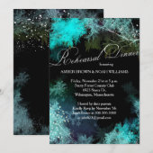 Avond Forest Wedding Rehearsal Dinner Kaart (Voorkant / Achterkant)