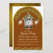 Avond Garden Party Uitnodiging (Voorkant / Achterkant)