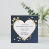 Avond Hart 50ste verjaardag Kaart (Staand voorkant)