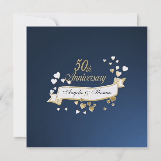 Avond Heart 50e Jubileum Kaart (Achterkant)