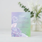 Avond Hydrangeas Ombre Wedding Hartelijk dank Bedankkaart (Staand voorkant)