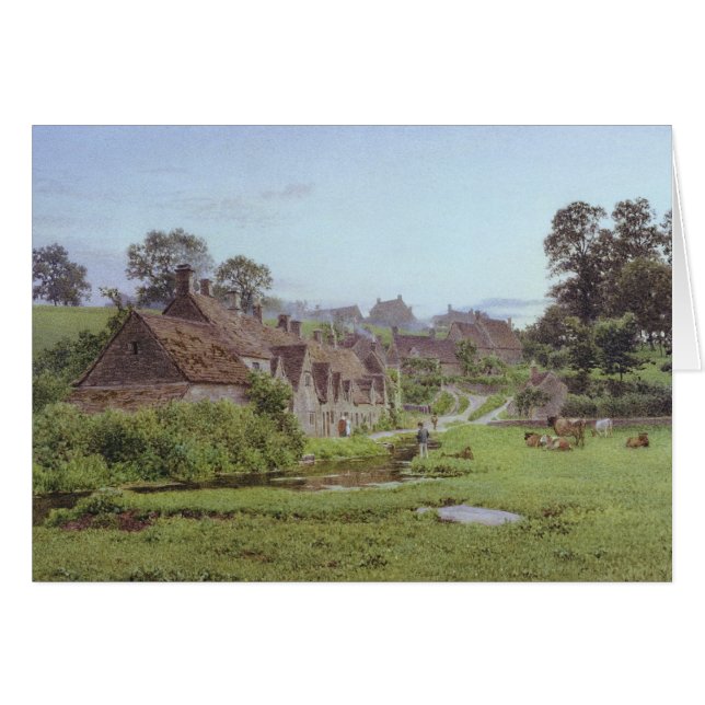 Avond in Arlington Row, Bibury, Gloucestershire (Voorkant Horizontaal)