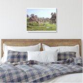Avond in Arlington Row, Bibury, Gloucestershire Canvas Afdruk (Insitu (Slaapkamer))