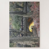 Avond in Central Park Bridge New York City NYC Legpuzzel (Verticaal)