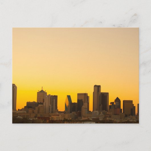 Avond in Dallas, Texas Briefkaart (Voorkant)