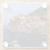Avond in de Cinque Terre, Italië Glazen Onderzetter (Achterkant)