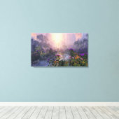 Avond in de hemel - door Jurgen Ziewe Canvas Afdruk (Insitu (Houten vloer))