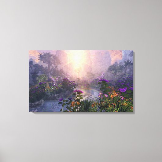 Avond in de hemel - door Jurgen Ziewe Canvas Afdruk (Voorkant)