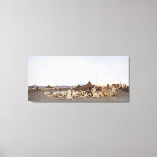 Avond in de Sahara, 1863 Canvas Afdruk (Voorkant)