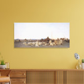 Avond in de Sahara, 1863 Canvas Afdruk (Insitu (Woonkamer))