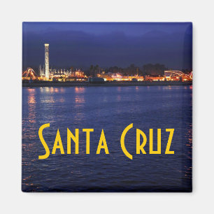 Avond in de Santa Cruz Boardwalk Magneet