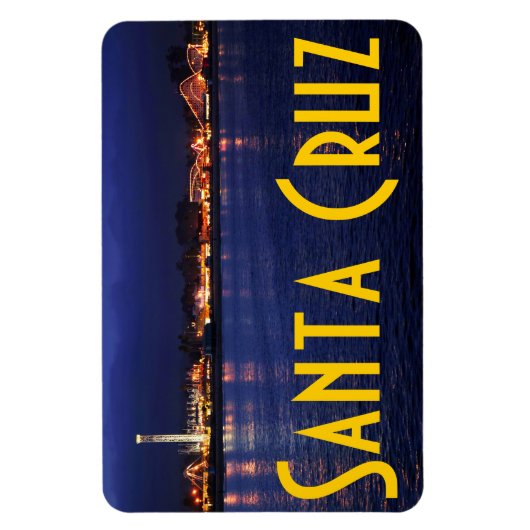 Avond in de Santa Cruz Boardwalk Magneet (Verticaal)