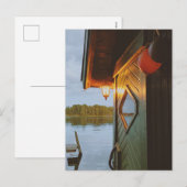 Avond in de sauna feestdagenkaart (Voorkant / Achterkant)