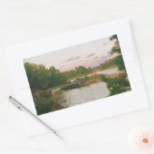 Avond in de Zweedse archipel Rechthoekige Sticker (Envelop)